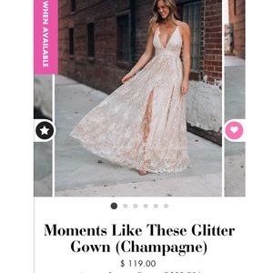 Beautiful Champagne Prom/formal Dress